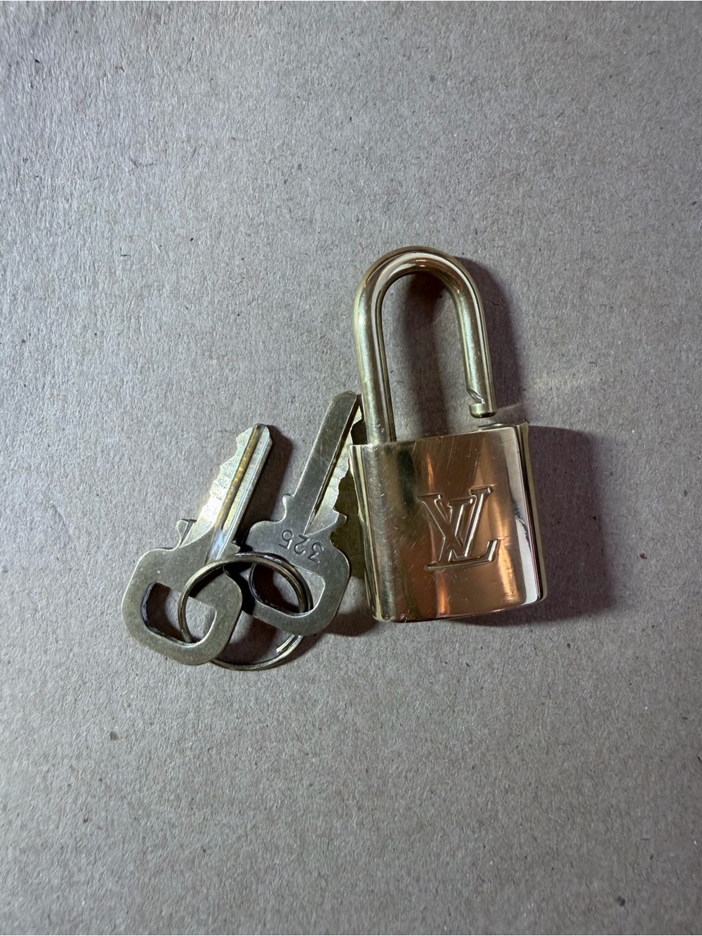 Louis Vuitton Gold Padlock with 2 keys